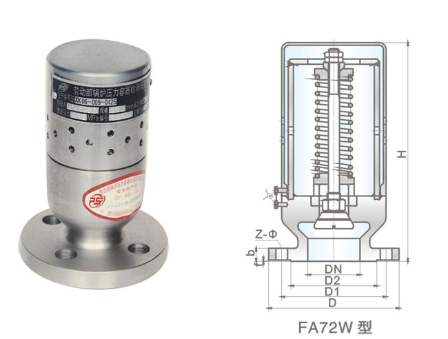 FA72W型真空負壓安全閥